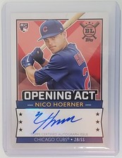 2020 Topps Big League - Opening Act Autographs Nico Hoerner #OAA-NH (AU, RC)