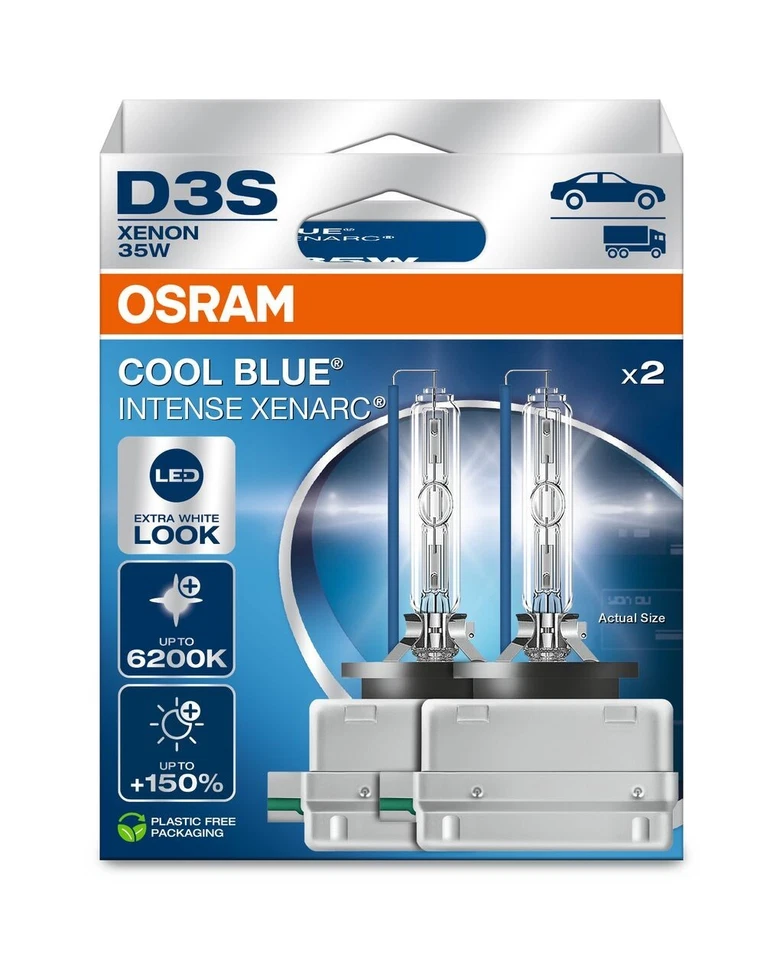 OSRAM Xenarc Cool Blue Intense D3S Xenon-Scheinwerferlampe Bis Zu 6.200 K