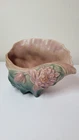 Roseville Pottery Pink  WaterLilly  6 Inch Conch Shell Planter