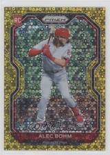 2021 Panini Prizm Tier II Gold Donut Circle Prizm 10/10 Alec Bohm #140 b4d