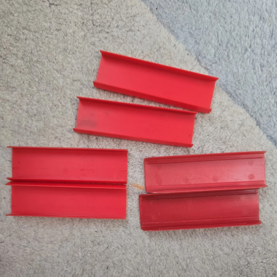6 x USED 8-track 8 track tape cassette cartridge TAPE END COVER / PROTECTOR ENDS - Image 1 of 2