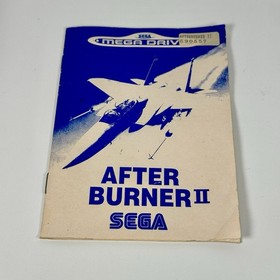 After Burner 2 Sega Mega Drive Rare Vintage Game W Manual Original Box (Cracked)