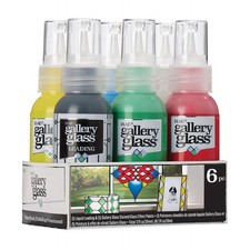 , Basic Stained Kit, 6 Piece Glass Paint Set for DIY Arts and Crafts, Perfect...