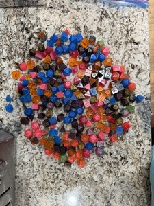 Large Lot Of Unfinished Hand Made Resin Dice