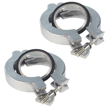 HFS(R) 2PCs, KF-25 Flange Quick Clamp Wing Nut with Centering O-Ring Aluminum