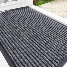 Front Door Mat Indoor Outdoor Entrance, Waterproof Heavy Duty Doormat, Fade Resi