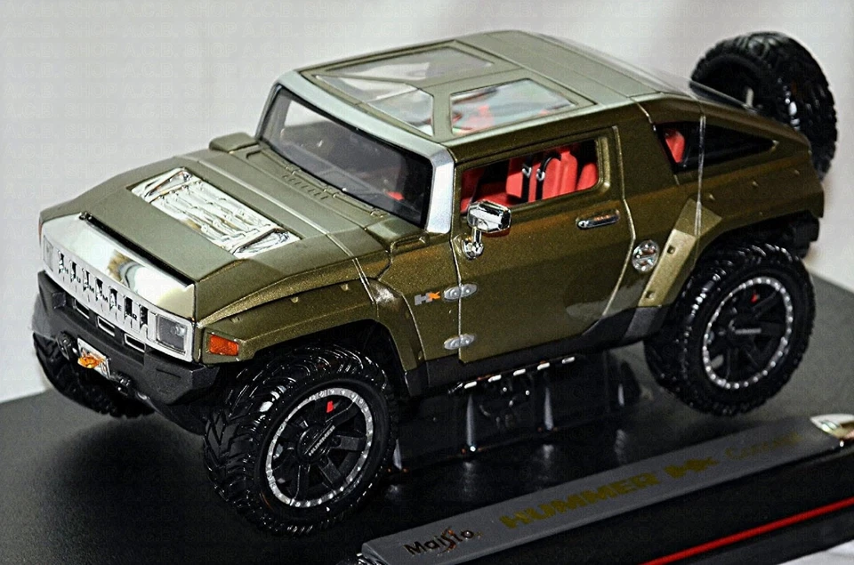 Hummer HX Concept SUV 2 Porte 2008 Verde Matt Metallic 1:18 Maisto 36171 - Immagine 2 di 4