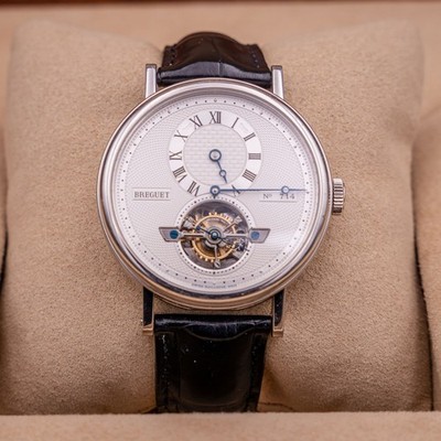 2011 Breguet Classique Tourbillon Platinum Men's Watch 5307PT/12/9V6 Full Set