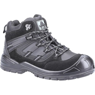 Amblers S1P schwarz Wildleder Stahlkappe/Zwischensohle Sicherheit Wanderer Arbeitsstiefel #AS257