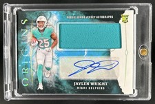 2024 Panini Origins Jaylen Wright Rookie Jumbo Jersey Auto RC #RJA-JWR Dolphins