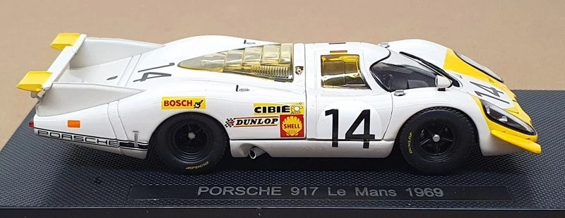 Ebbro escala 1/43 750 - Porsche 917 #14 Le Mans 1969 - blanco/amarillo Foto 3 de 4