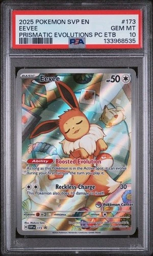 PSA 10 Eevee - SVP173 - Pokemon Center Stamp - Pokemon - Read Description
