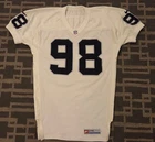 Oakland Raiders NFL Game Worn -Used Jersey #98 Chuck Osborne  Nike Sz 52