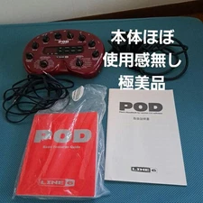 LINE 6 POD 2.0 Effect Processor Red 5.0in Used Japan