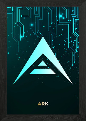 Gerahmtes Wandbild Crypts Currency Poster Leinwanddruck Bild