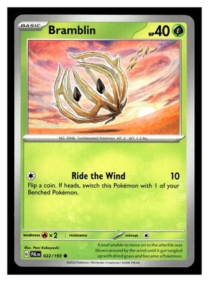 Pokemon SV02: Paldea Evolved Bramblin #022/193 Common