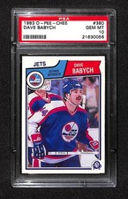 1983 O-Pee-Chee #380 DAVE BABYCH PSA 10 GEM-MT 21630056 