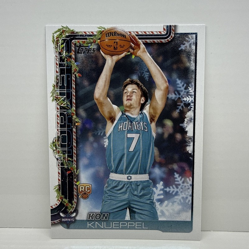 Topps 2025-26 Holiday Kon Knueppel Hornets Rookie #H164