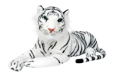 WAGNER STOFFTIERE PLÜSCHTIER PLÜSCH TIGER weiss 90 cm NEU Plüschtiger Stofftiger Kuscheltiger