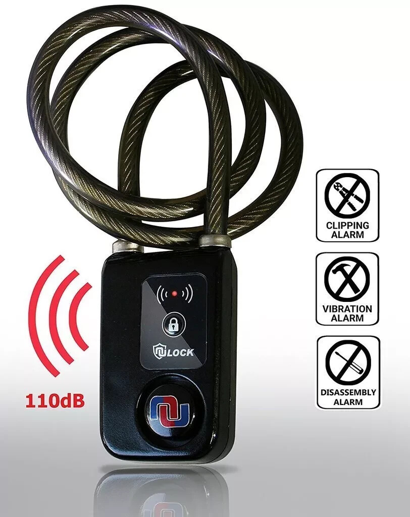 Nulock Alarmed Keyless Bluetooth Smart Bike/Motorcycle/Gate 