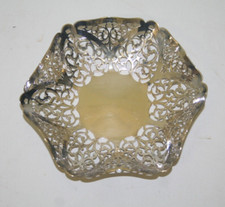 Vintage EPNS Lattice Metal Dish/ Bowl ~6" Diameter in VGC (DEB13)