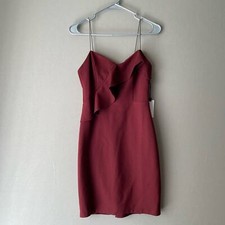 ASTR the label sz M spaghetti strap ruffle bodycon party sheath dress NWT