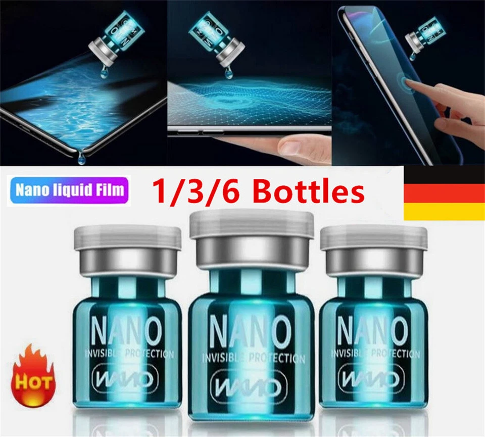 1-6 Stück NANO Liquid Glass Screen Protector Oleophobe Beschichtung Film Neu - Bild 4 von 4