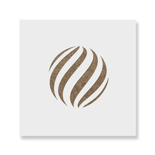 Swirl Christmas Ornament Stencil - Durable  Reusable Mylar Stencils