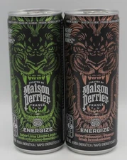 2 different MAISON PERRIER ENERGIZE 250ml cans ES/PL/PT full lime & watermelon