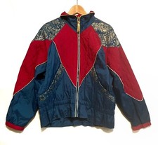 Vintage Women 80s 90s East West Nylon Zip Jacket Windbreaker Size Medium