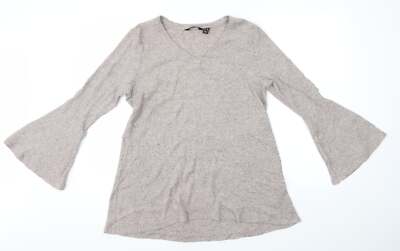 H by Halston rosa Polyester Basic Damenbluse Größe M runder Ausschnitt