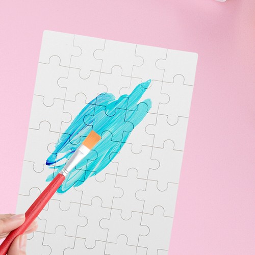 Juego de 2 DIY Vacío Puzzle Puzzle Accesorios Puzzle Organizador - Imagen 3 de 12