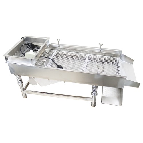 110V 5*25mm Long Strip Hole Sieving Machine Industry Linear Vibrating Screen 80W - Picture 3 of 17