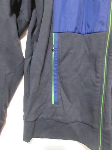 Sz M BOSS Hugo Boss Sweater/Jacket Windbreaker Green Label BIG LOGO on back EUC - Picture 4 of 16