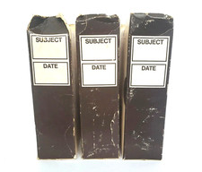 Lot Of 3 Vintage EMPTY Slide Tray Album Boxes, Sawyers, GAF, Made USA, TV Prop