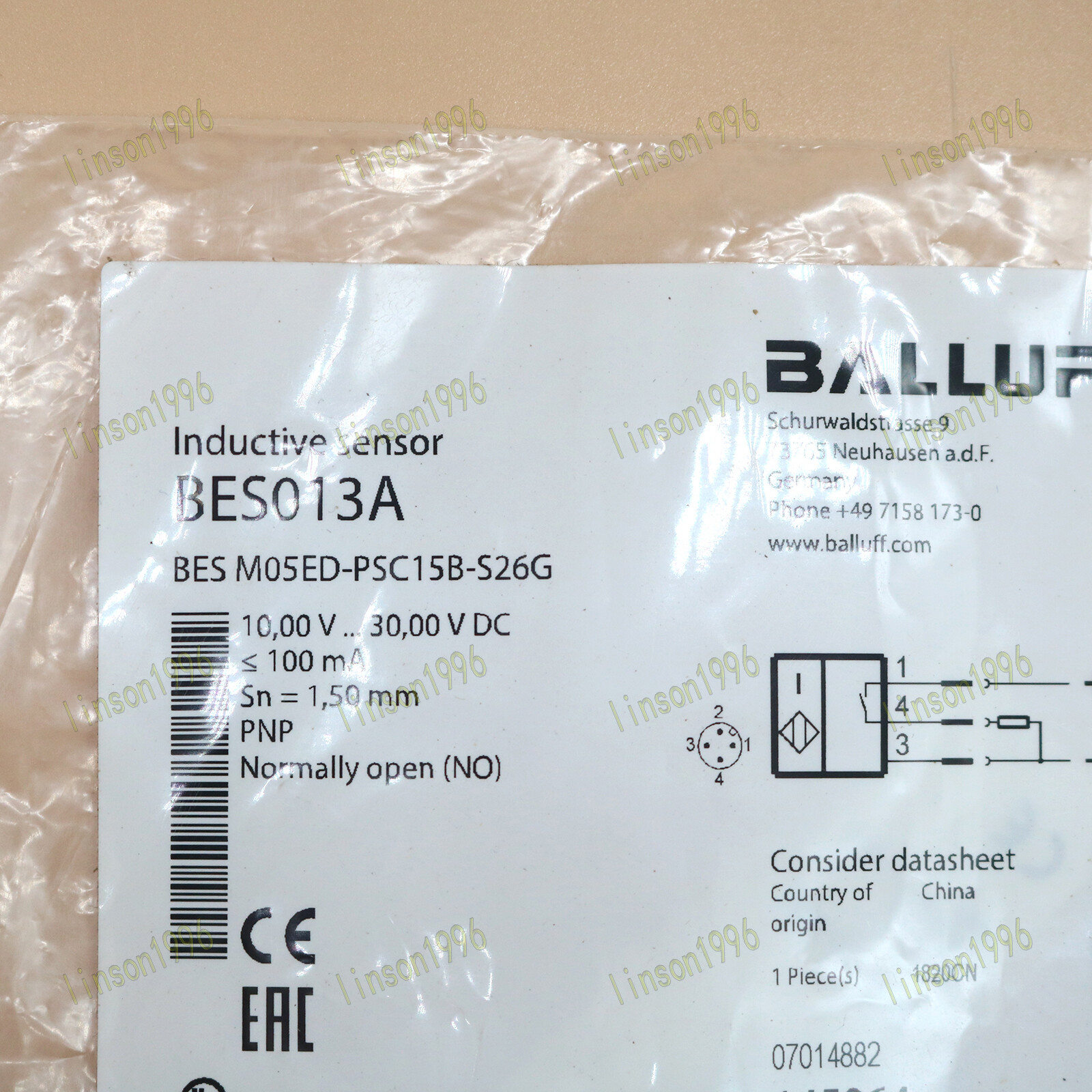 NUOVO Sensore Interruttore Di Prossimà BES013N BES NUOVO Sensore Interruttore Di Prossimà BES013N BES