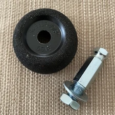 🔥#130 RUBBERHOG 2" Contour Wheel Tire Buffer w/ Quick Connect Adapter, Medium