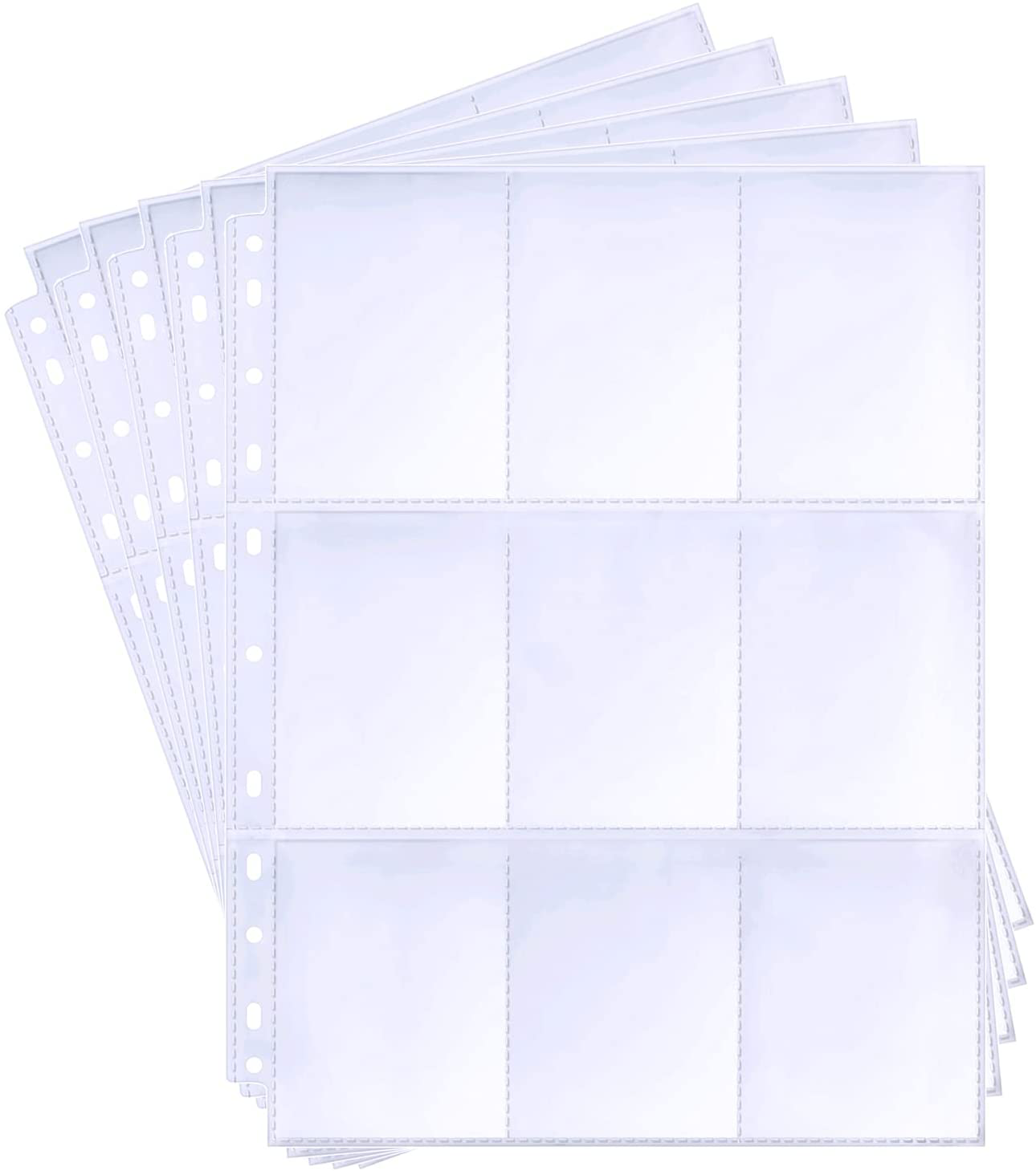 30 Pack 540 Pockets Binder Card Sleeves Double-Sided 9 Pocket Trading Card  Pages | eBay