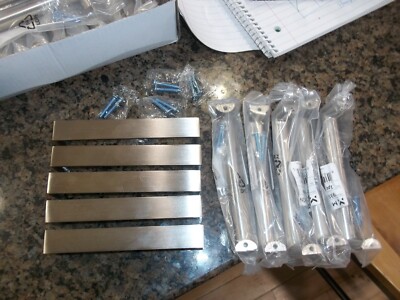 marathon 9351-128-bsn brush nickel 5 5/16 inch drawer pull  10 in alot