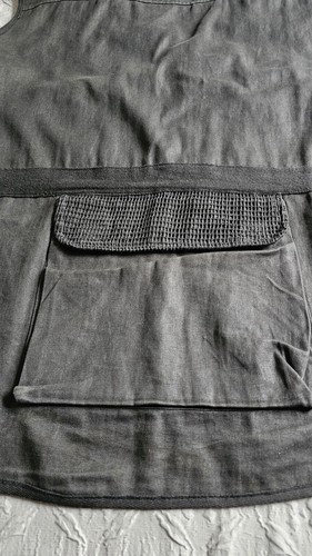 Vtg. Mens Sasson Canvas Cargo Vest Blk.sz L* - Picture 6 of 7