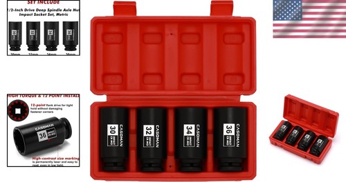 Professional 12 Point Impact Socket Set with Blow Molded Case – 1/2-Inch - Picture 2 of 9