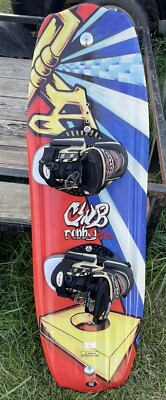 Vintage Cwb Robby Stru Wakeboard 132cm W/ Torq Bindings Large/XL