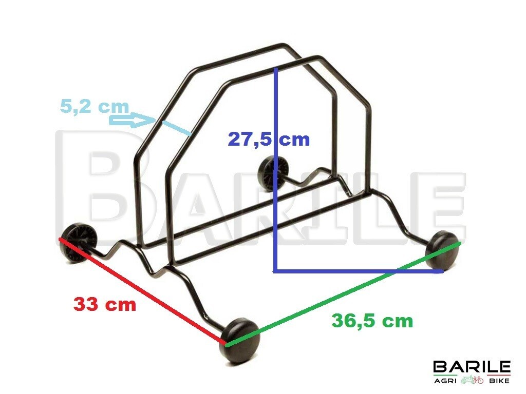 Carrello Portabici Con Rotelle - Per MTB, City, Olanda, BMX, Trasporto Facile