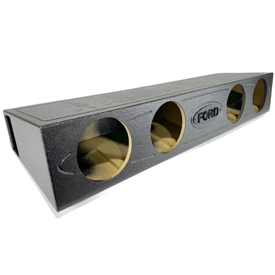 Mega Bass Ported Subwoofer Box For Ford F-150 (09-24) & F-250 (17-24) Crew Cab – 2x12" Upfire, Under Seat