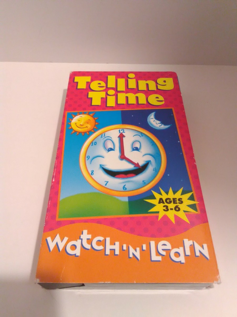 Watch n Learn - Telling Time (VHS, 2000) Tested Fast