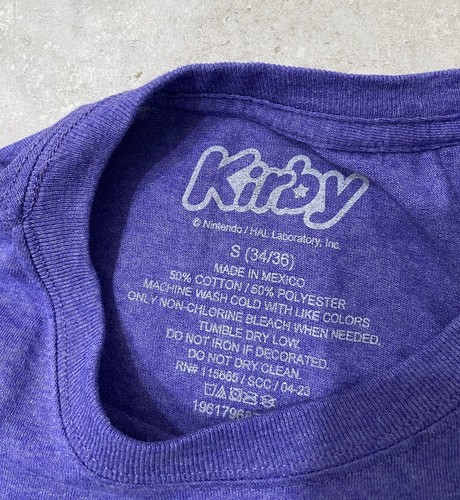 KIRBY Men's Size S Graphic Short Sleeve T-Shirt Nintendo Purple Heather NWT - Picture 5 of 7