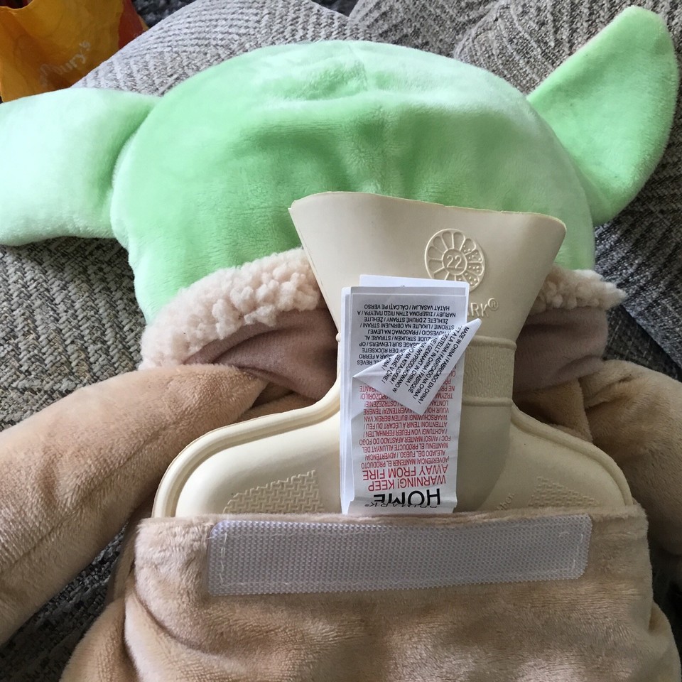 Primark Home Baby Yoda Hot Water Bottle NWOT Never Used eBay