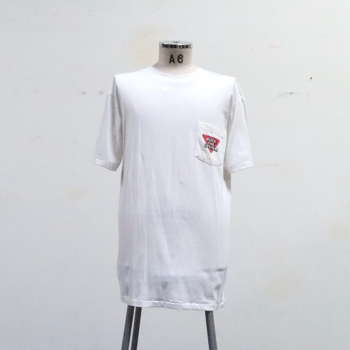 Vintage Buck The System Bucks Shirt Size XL Oneita Made in USA 