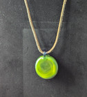 Blue and green swirl Borosilicate Glass Pendant Necklace — photo 3