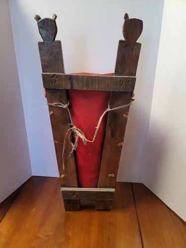 Native American Lg Wooden Carved Papoose Six Flags Over Texas Attraction Prop - Picture 9 of 9